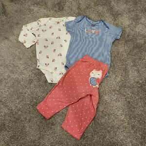 Carter's Baby Girls Owl Set Sz 6M